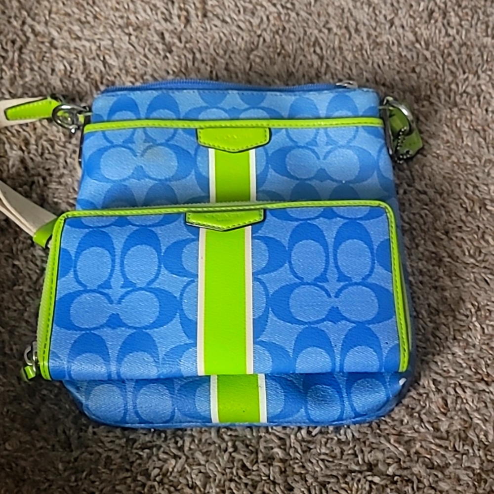 Coach crossbody and wallet set